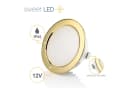 Sweet LED Einbaustrahler 4er Set Gold 12V IP44 Kaltweiß Bild 5