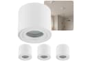 Sweet LED Aufbauleuchte 4er Set für Bad & Küche IP44 Aluminium 230V Bild 2