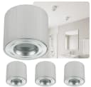 Sweet LED Aufbauleuchte 4er Set Weiß Aluminium IP44 Bild 2