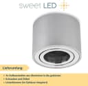 Sweet LED Aufbauleuchte 4er Set Weiß Aluminium IP44 Bild 4