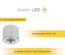 Sweet LED Aufbauleuchte 4er Set Weiß Aluminium IP44 Bild 5