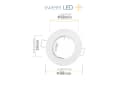 Sweet LED 12er Set Einbaustrahler GU10 5W 230V Weiß Schwenkbar 3000K Bild 1