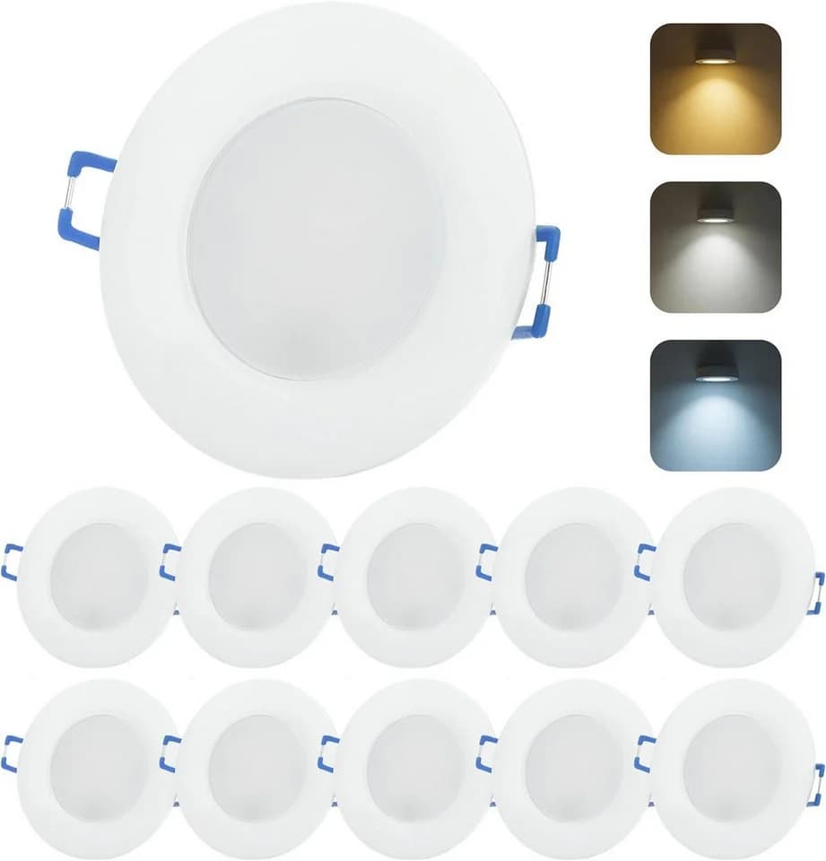 Sweet LED LED Einbaustrahler 10er Set IP44 CCT 230V Weiß - Bild 2