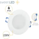 Sweet LED LED Einbaustrahler 10er Set IP44 CCT 230V Weiß Bild 4
