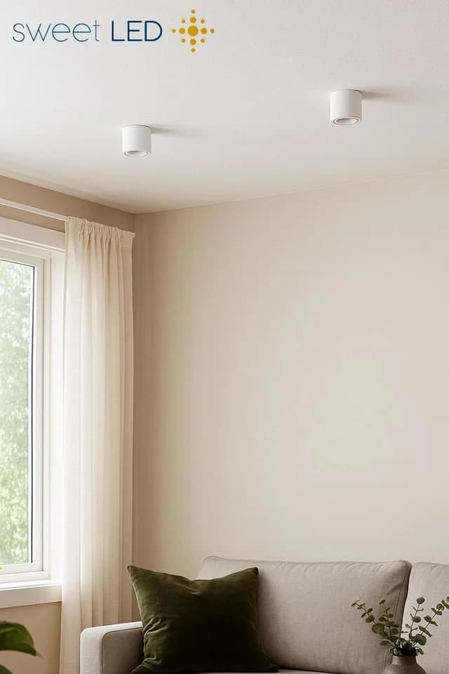 Sweet LED Aufbauleuchte 4er Set Weiß GU10 IP44 Aluminium - Bild 5