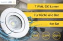 Sweet LED Einbaustrahler 6er Set GU10 dimmbar weiß IP44 Bild 4
