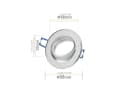 Sweet LED Einbauspots 6er Set GU10 Alu Silber 230V Bild 1