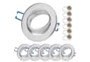 Sweet LED Einbauspots 6er Set GU10 Alu Silber 230V Bild 2