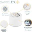 Sweet LED LED Aufbaustrahler 6er Set Warmweiß Bild 1