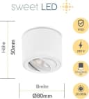 Sweet LED LED Aufbaustrahler 6er Set weiß CCT schwenkbar Bild 3