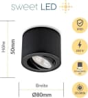 Sweet LED LED Aufbaustrahler 6er Set Warmweiß Bild 3