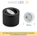 Sweet LED LED Aufbaustrahler 6er Set Warmweiß Bild 4