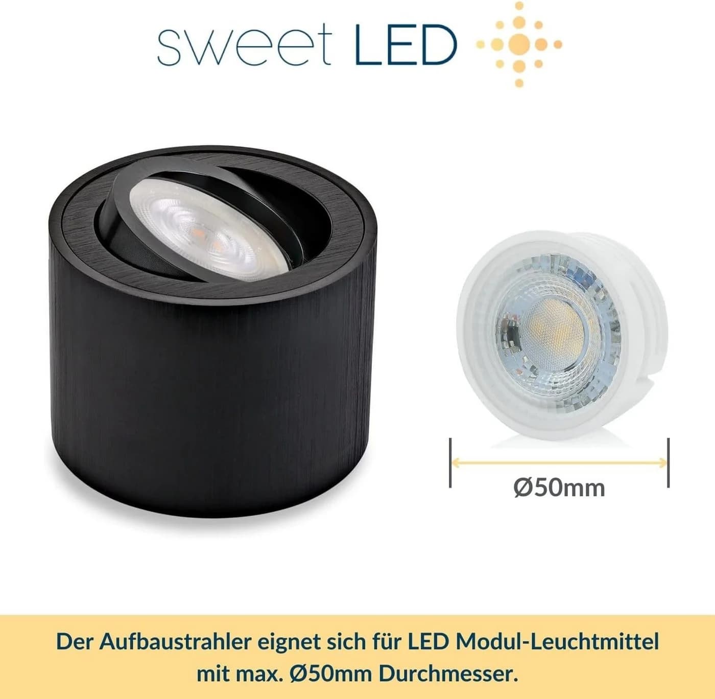 Sweet LED LED Aufbaustrahler 6er Set Warmweiß - Bild 4