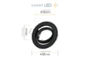 Sweet LED Einbaustrahler 10er Set GU10 Schwarz Schwenkbar Bild 1