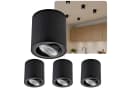 Sweet LED 4er Set Aufbaustrahler GU10 Schwarz Modern Bild 2