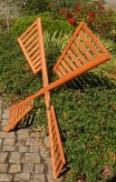 DSH DEKO SHOP HANNUSCH Gartenfigur Windmühlenflügel – 120 cm Bild 1