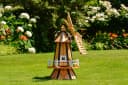 DSH DEKO SHOP HANNUSCH Gartenfigur Holzwindmühle Bunt Handarbeit Bild 4