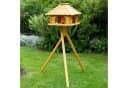 DSH DEKO SHOP HANNUSCH Vogelhaus mit Ständer Massiv Holz Bild 1