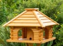 DSH DEKO SHOP HANNUSCH Vogelhaus mit Ständer Massiv Holz Bild 5