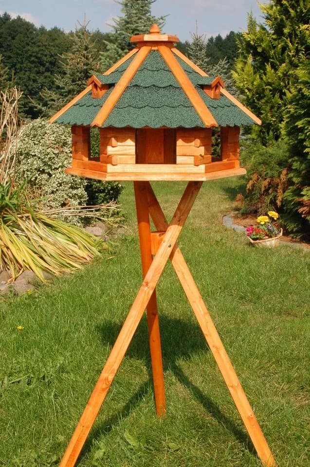 DSH DEKO SHOP HANNUSCH Vogelhaus mit Ständer XXL grün