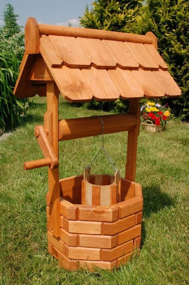 DSH DEKO SHOP HANNUSCH Zierbrunnen Holz Brunnen - Bild 2