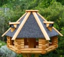 DSH DEKO SHOP HANNUSCH Vogelhaus XXL mit Ständer und Solarbeleuchtung Bild 1