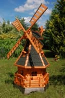 DSH DEKO SHOP HANNUSCH Gartenfigur Windmühle mit Solar-Beleuchtung Bild 2