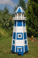DSH DEKO SHOP Gartenfigur Leuchtturm Holz mit Beleuchtung Bild 1