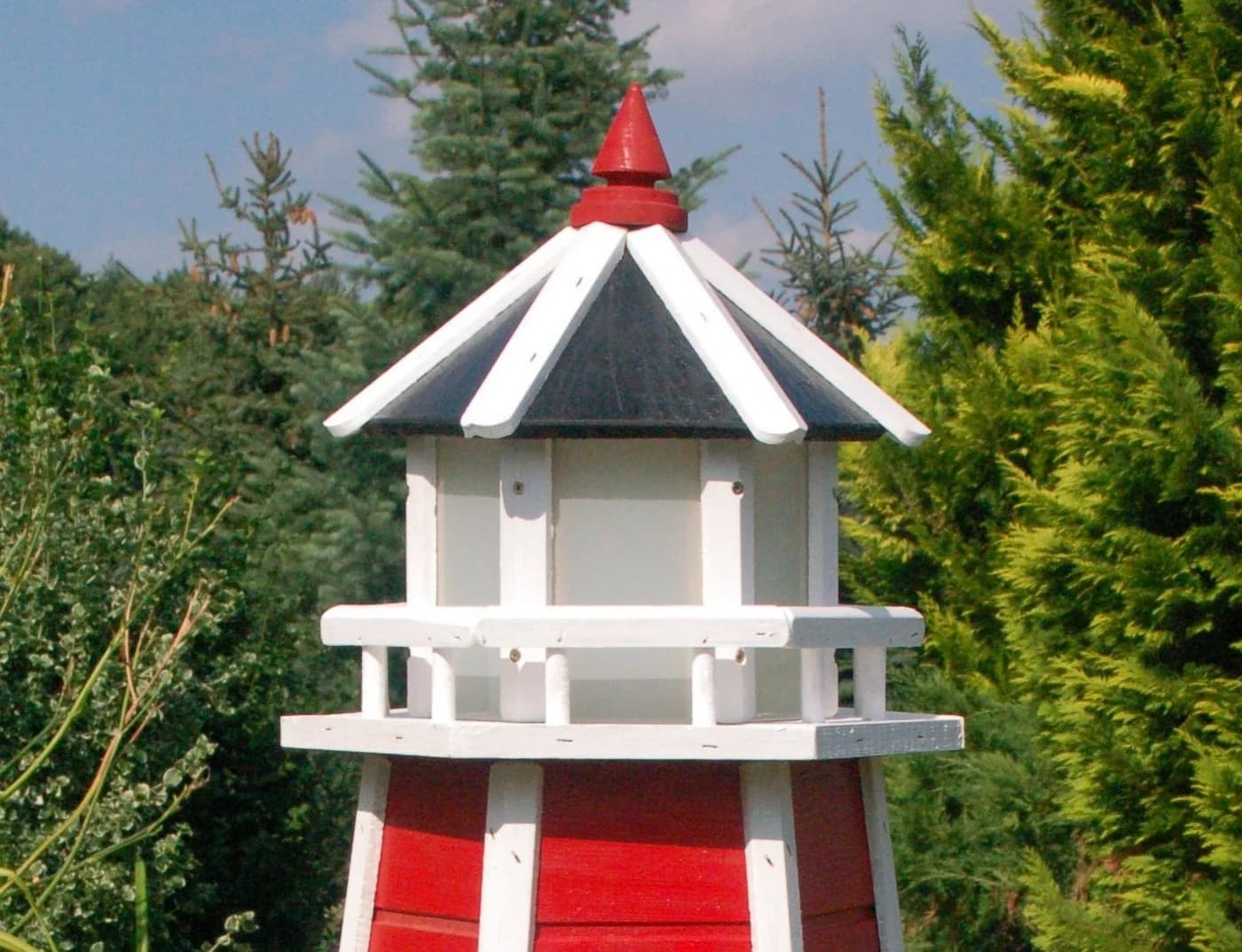HANNUSCH Gartenfigur Leuchtturm Holz 230 V Beleuchtung - Bild 3