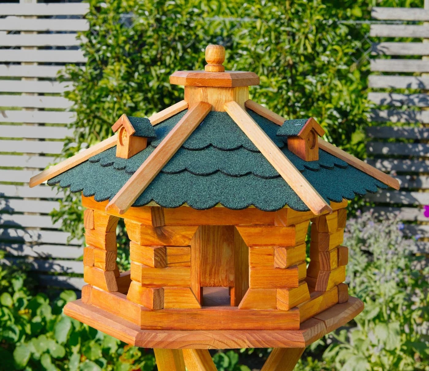 DSH DEKO SHOP HANNUSCH Vogelhaus V 16 L-XXL mit Ständer und Solarbeleuchtung - Bild 2