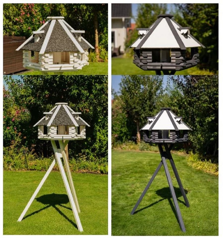 DSH DEKO SHOP HANNUSCH Vogelhaus V13 XXL Stein weiß/grau - Bild 2