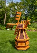 DSH DEKO SHOP HANNUSCH Gartenfigur Windmühle Norddeutsche Art Rot Bild 3