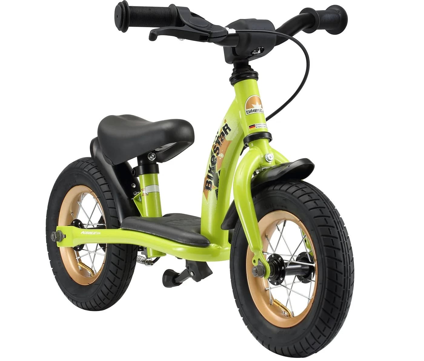 Bikestar Kinderlaufrad Grün Höhenverstellbar mit Bremse - Bild 2