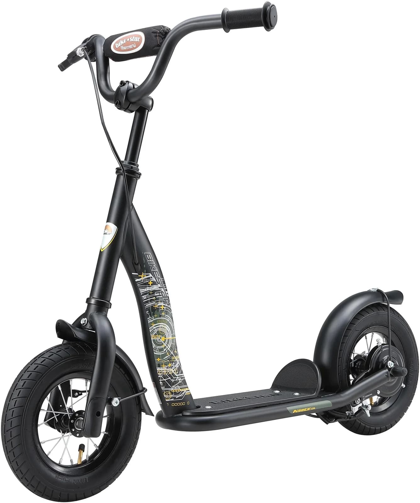 BIKESTAR Kinder-Scooter Schwarz 95x50x74cm