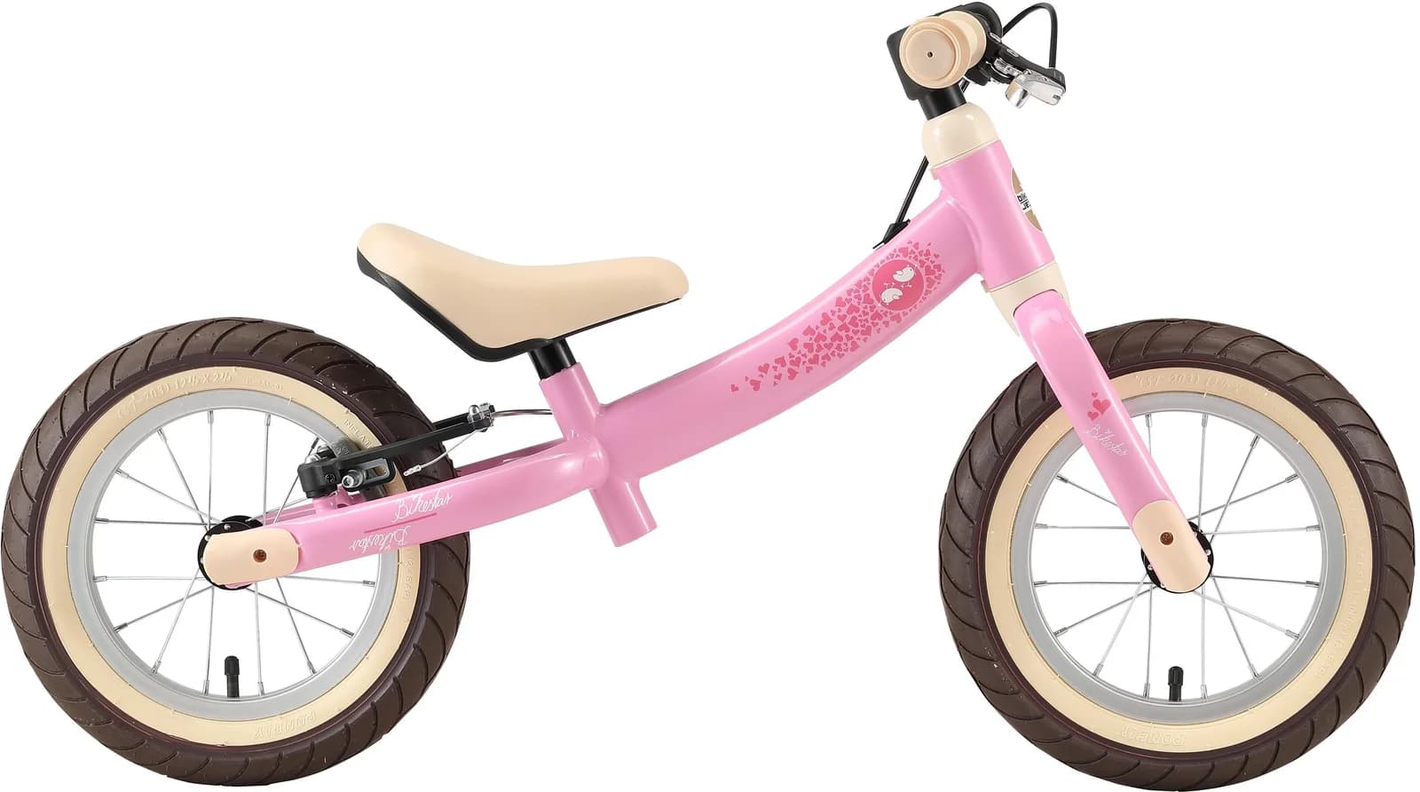BIKESTAR Kinderlaufrad Sport Pink mit Bremse ab 3 Jahren