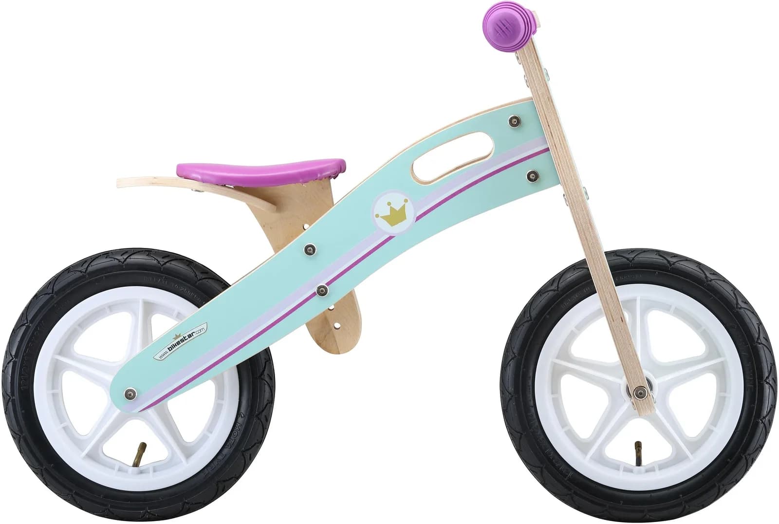 BIKESTAR Laufrad Holz türkis - Kinder Laufrad 3+