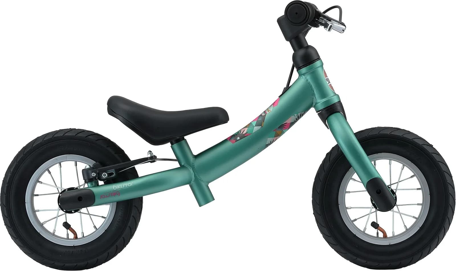 Bikestar Laufrad für Kinder von 2 - 5 Jahre, ab 77.5 cm, Höhenverstellbar, mit Bremse, Luftreifen