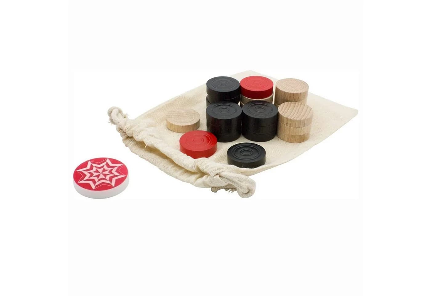 GICO Carrom Spielsteineset Standard – Set mit Striker 2102 - Bild 2