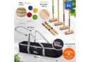 GICO Krocket Set Adult 4 Spieler Massivholz Schläger 100cm Bild 3