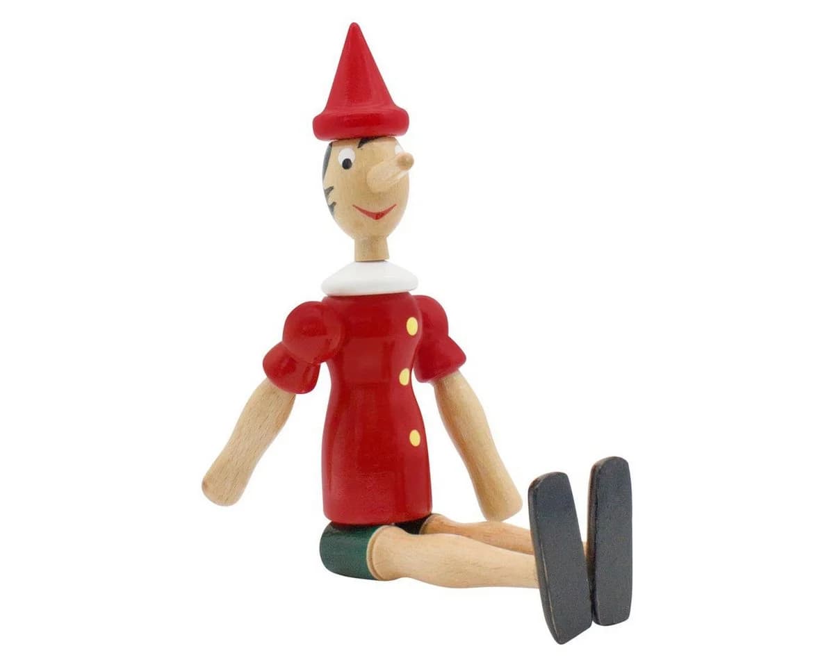 GICO Pinocchio Gelenkfigur Massivholz 24 cm Made in Italy