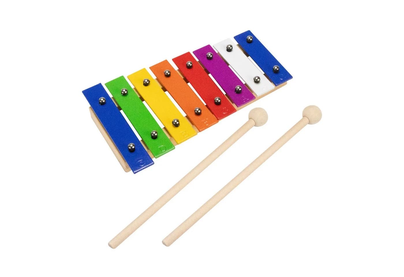 GICO Kinder Xylophon Metallphon Holz 8 Töne 20 cm - Bild 2