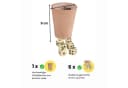 GICO Würfelbecher Set Echtes Leder mit 6 Würfeln Standard Bild 1