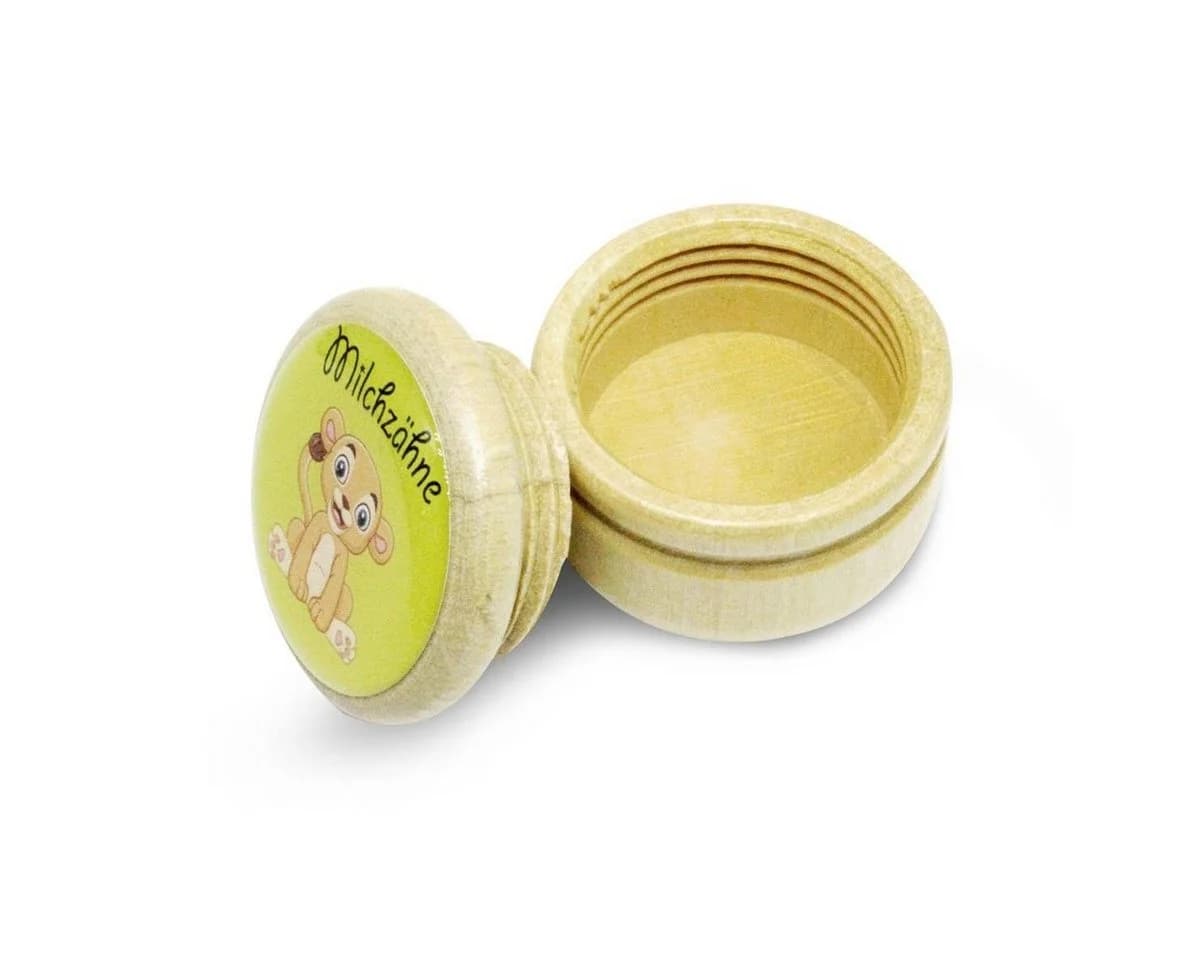 GICO Milchzahndose Löwe Holz 44 mm