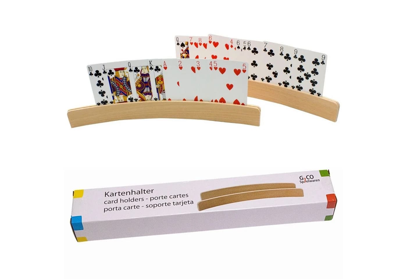 GICO Spielkartenhalter aus Holz 33 cm 2er Set - Bild 2