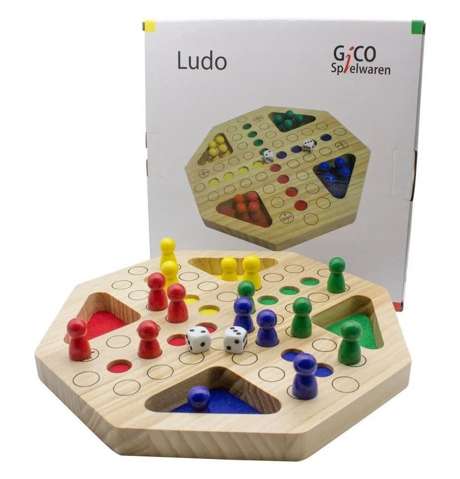 GICO LUDO Gesellschaftsspiel Holz XL - Bild 2