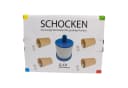 GICO Schocken Spiel Set mit Holzscheiben, Lederbechern und Würfeln Bild 4