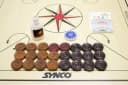 GICO Carrom Board Synco Turnier 74x74 cm Komplettset Bild 1
