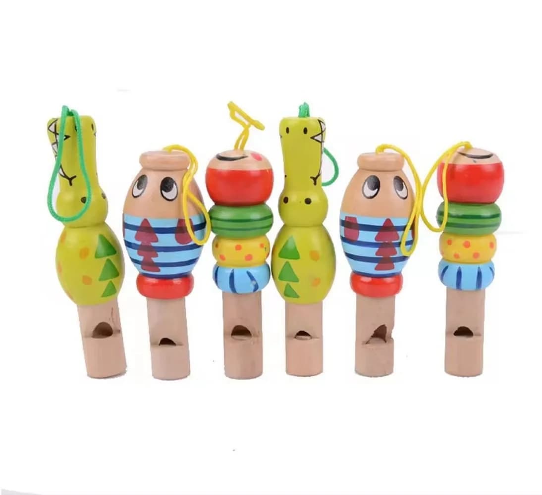 GICO Spielzeug-Musikinstrument Set mit 6 bunten Tierpfeifen - Bild 2
