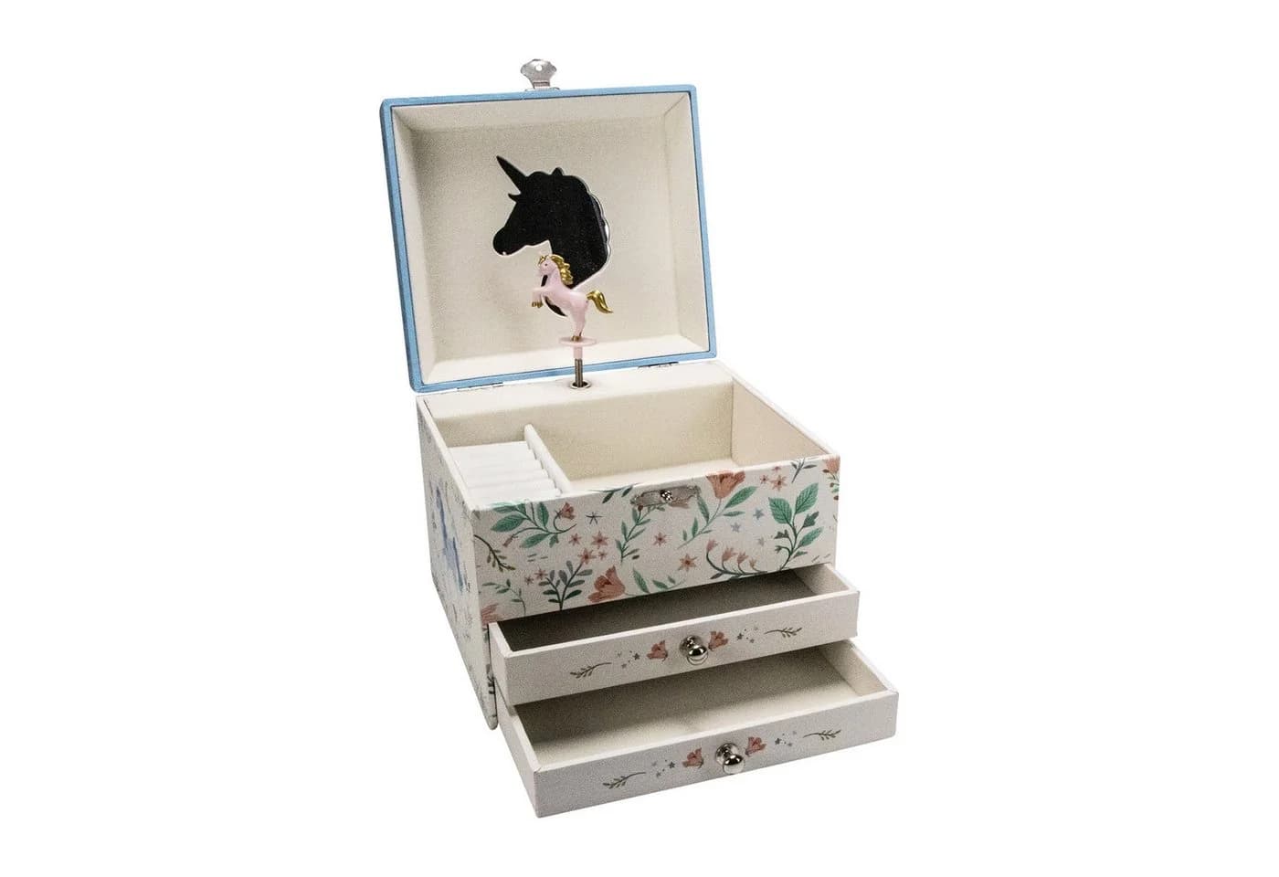 GICO Einhorn Schmuckkästchen mit Musik & Schubladen Blau - Bild 2