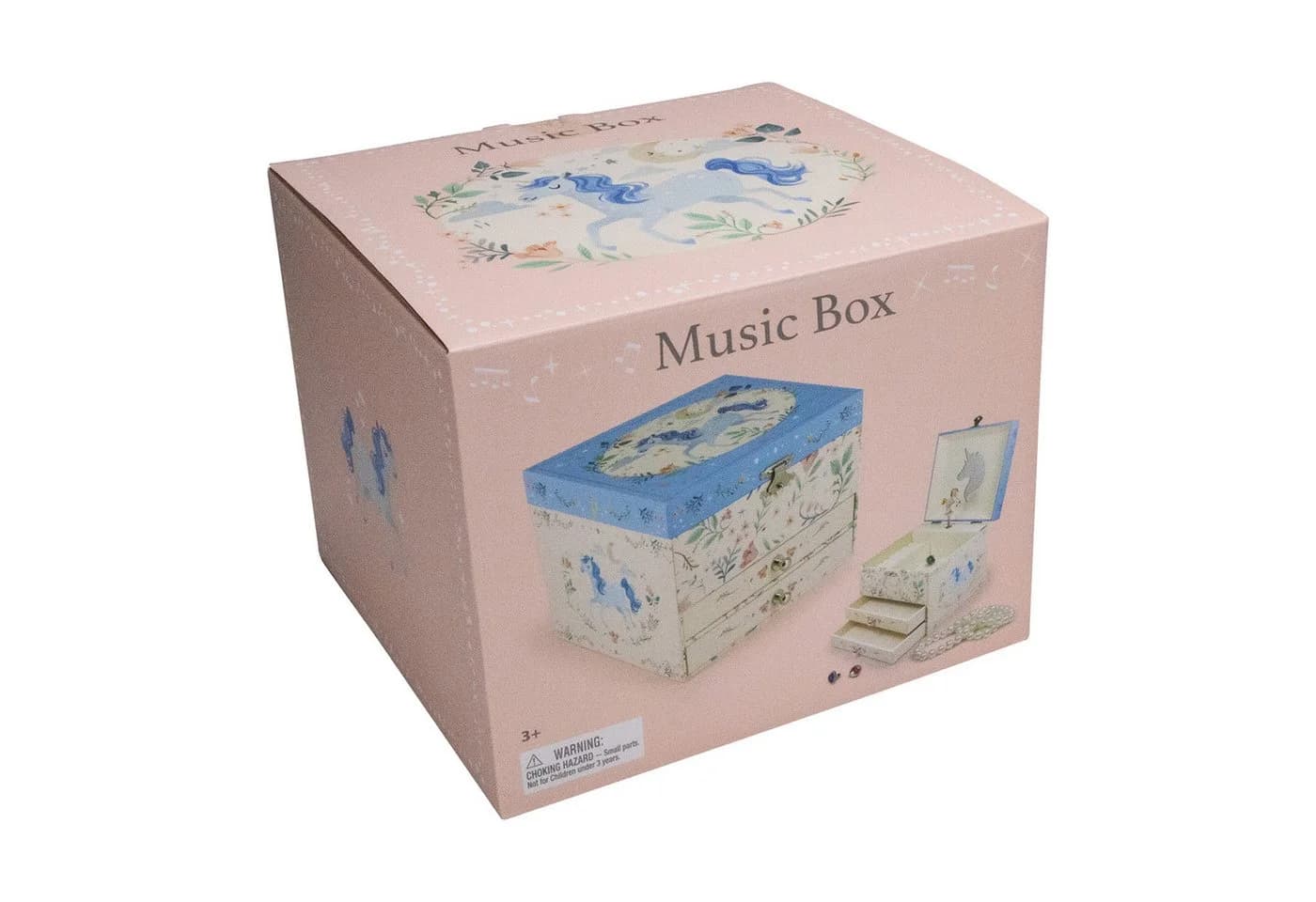 GICO Einhorn Schmuckkästchen mit Musik & Schubladen Blau - Bild 3